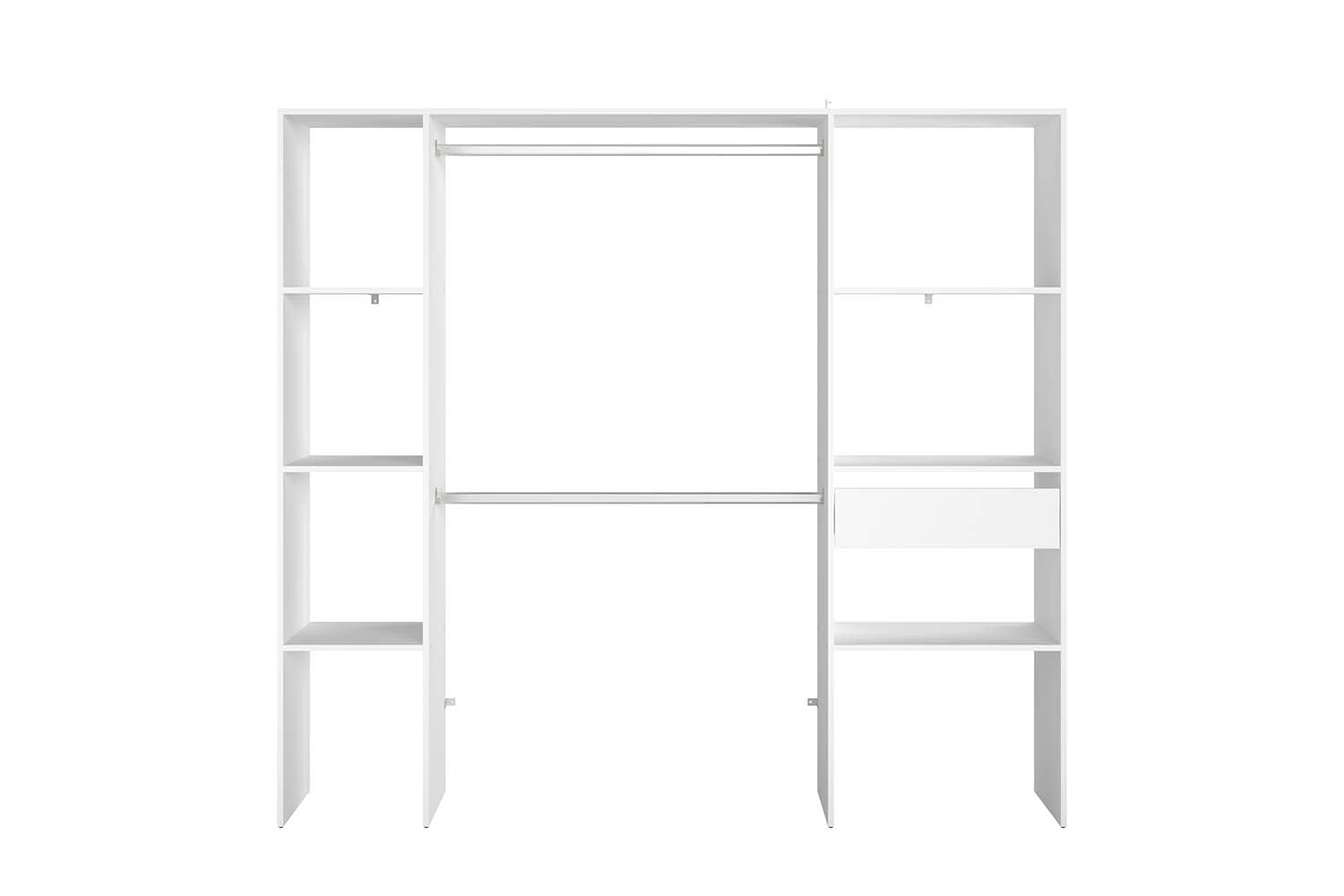 concept-usine-elysee-dressing-blanc-bois-198-cm-avec-tiroir image 3