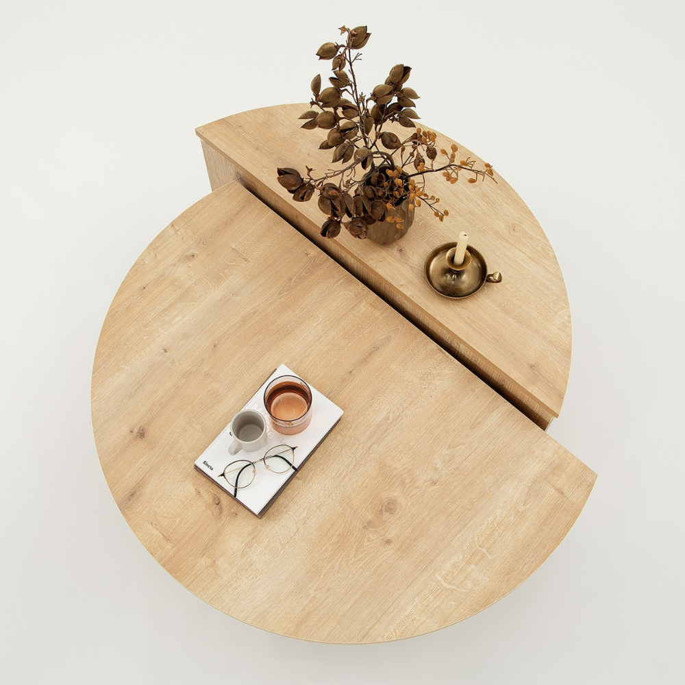 concept-usine-carlow-table-basse-ronde-bois-modulable image 5