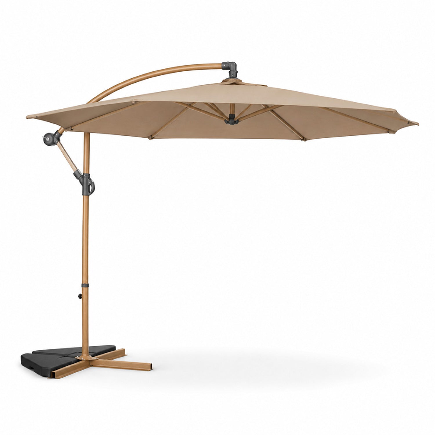 concept-usine-porticcio-parasol-d-port-300-cm-taupe-effet-bois image 7