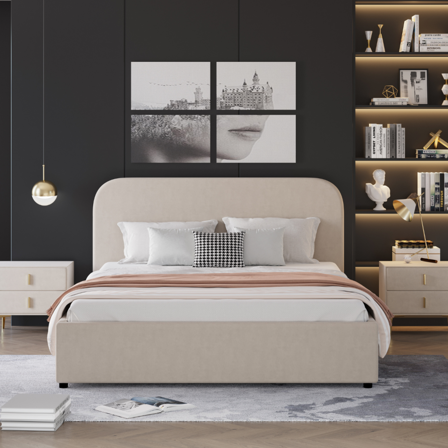 concept-usine-houston-lit-coffre-velours-beige-160x200 image 4