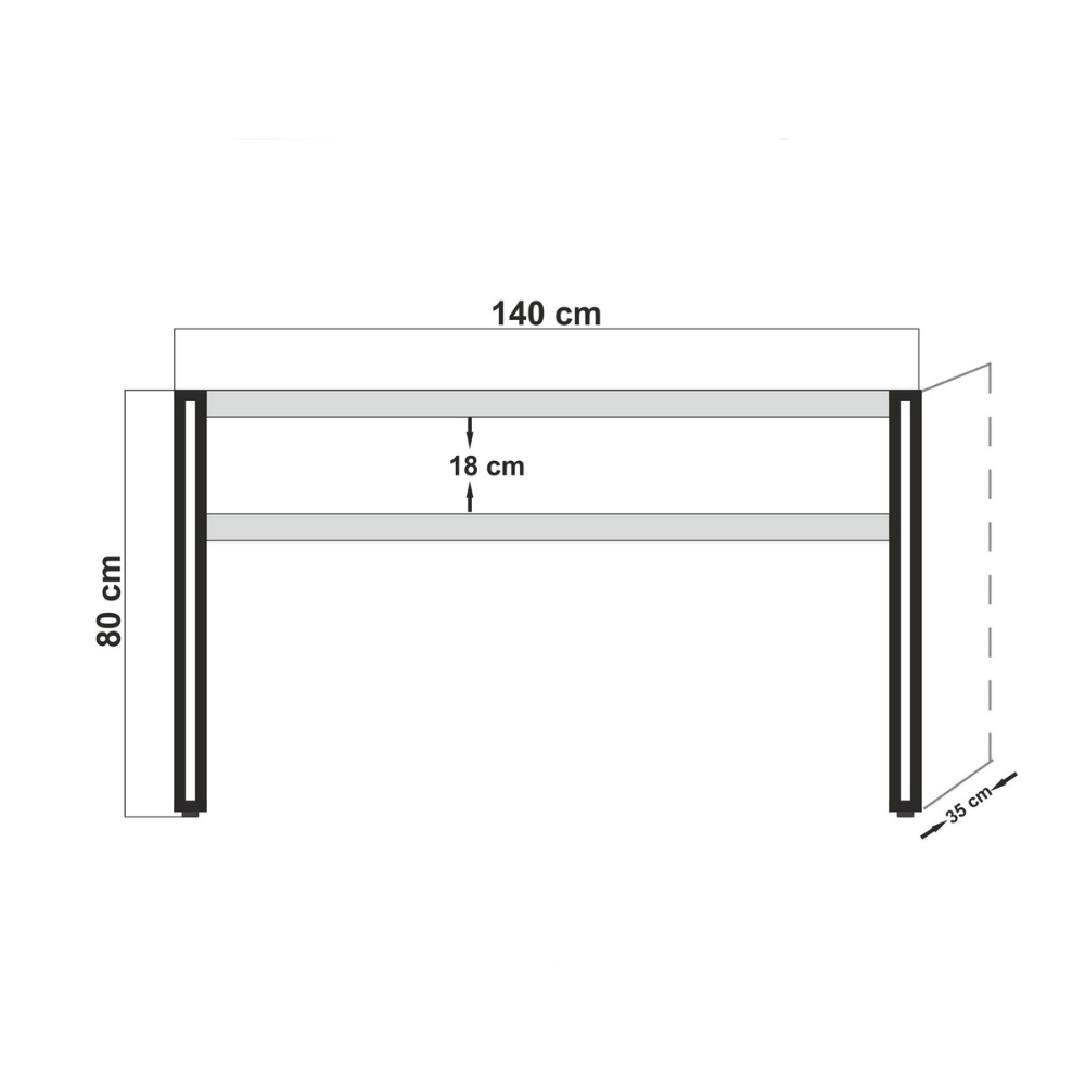 concept-usine-hanko-console-d-entr-e-140-cm-noir-et-bois-avec-tag-re image 6
