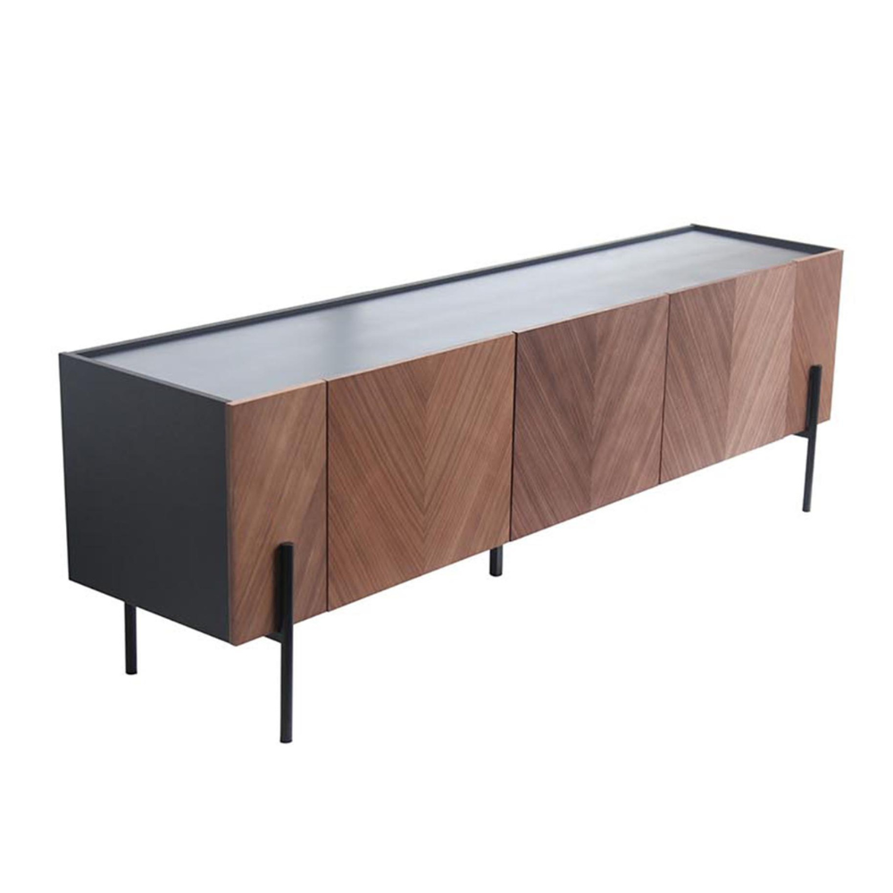 concept-usine-sequoia-meuble-tv-noyer-vintage-180-cm image 2