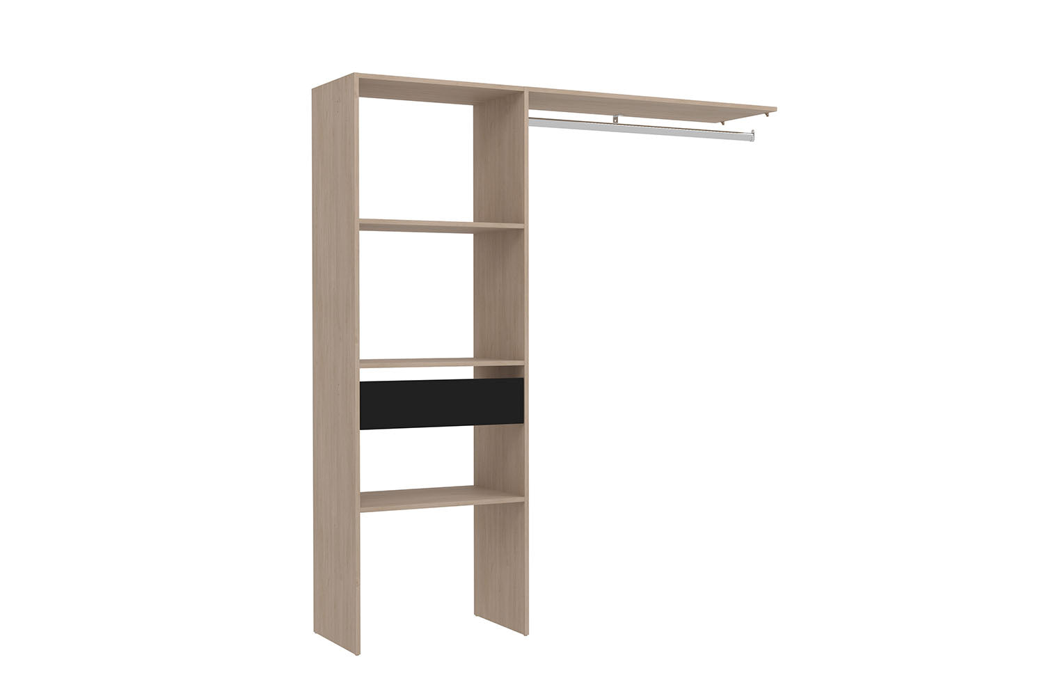 concept-usine-elys-e-dressing-chambre-blanc-bois-160-cm image 4