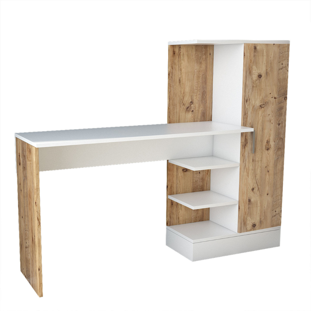 concept-usine-tehda-bureau-blanc-bois-avec-rangement image 4