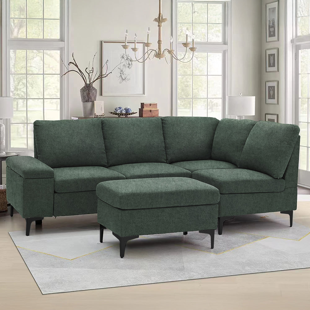 concept-usine-colchester-canap-d-angle-gris-anthracite-avec-pouf image 7