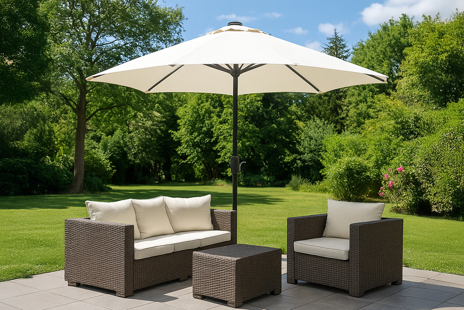 concept-usine-manarola-parasol-droit-led-rond-gris image 5
