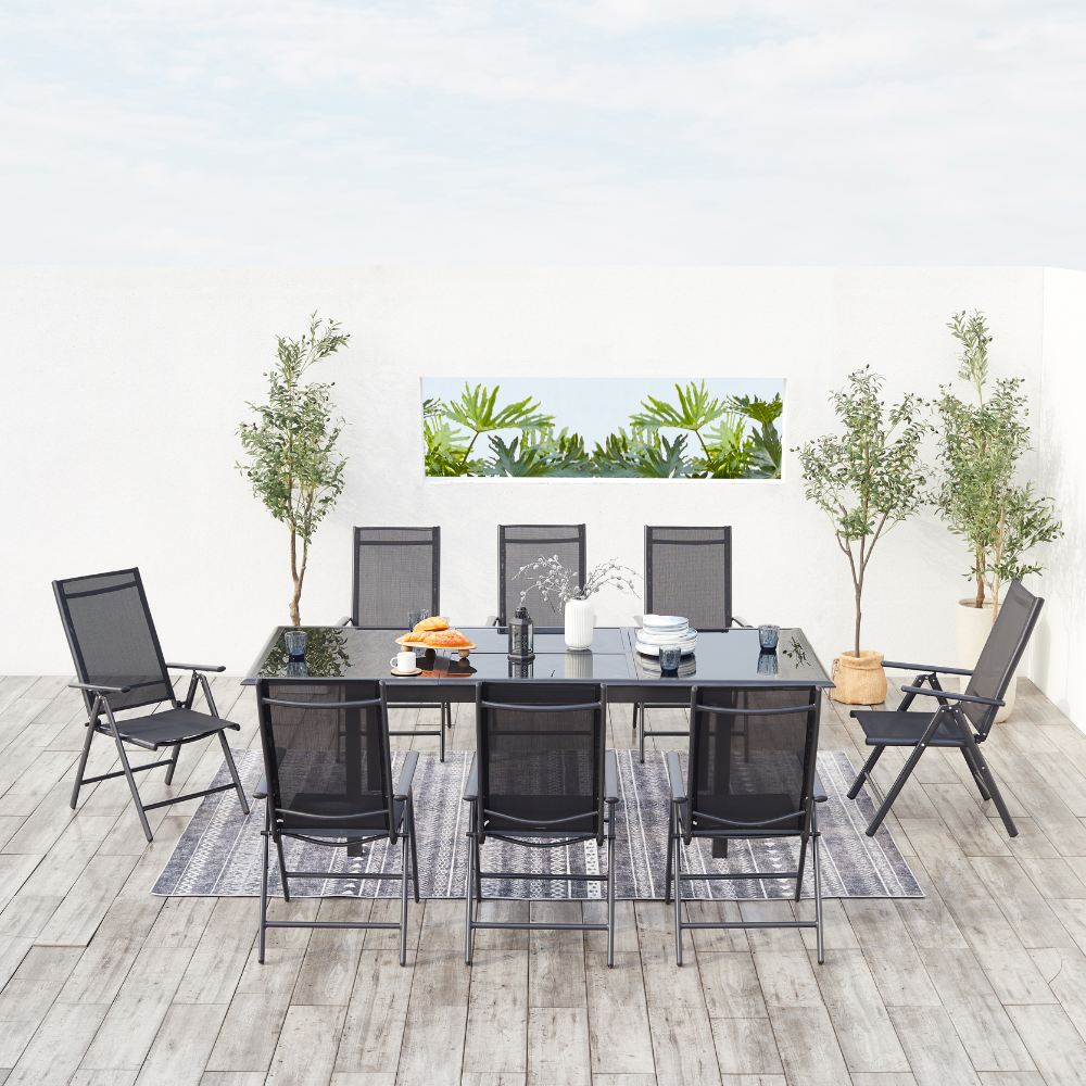 concept-usine-ravenne-8-salon-jardin-extensible-8-places-noir image 2