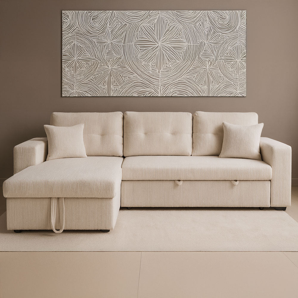 concept-usine-glasgow-canap-d-angle-convertible-velours-beige-4-places image 1