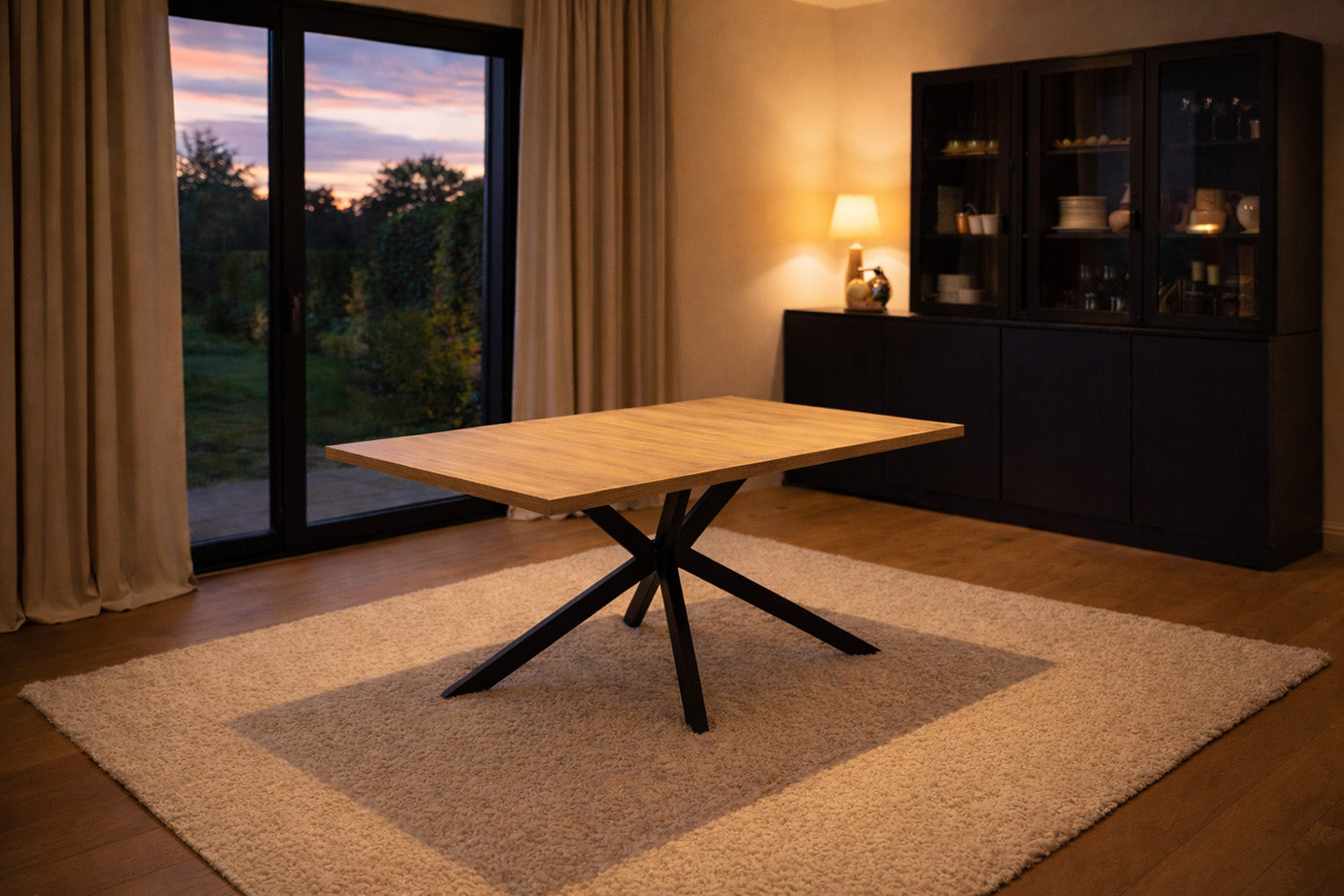 concept-usine-hinga-table-salle-manger-extensible-bois-8-places image 2