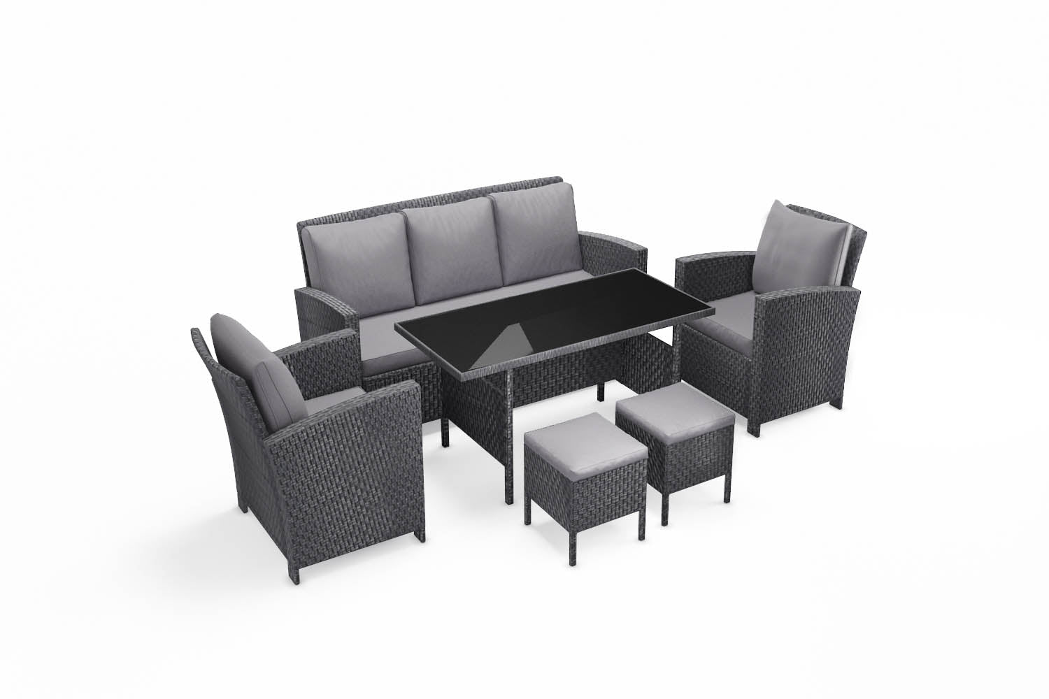 concept-usine-modena-salon-jardin-7-places-gris-fonc image 7