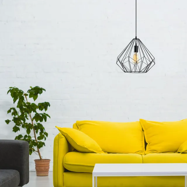 concept-usine-sasha-suspension-m-tal-noir-diamant-e27 image 1