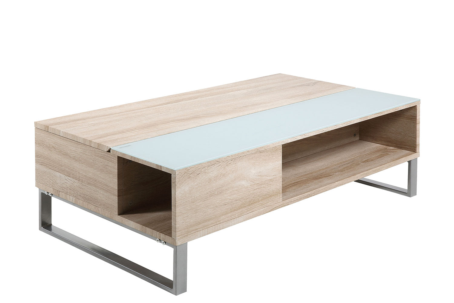 concept-usine-ela-table-basse-blanc-bois-avec-coffre image 3