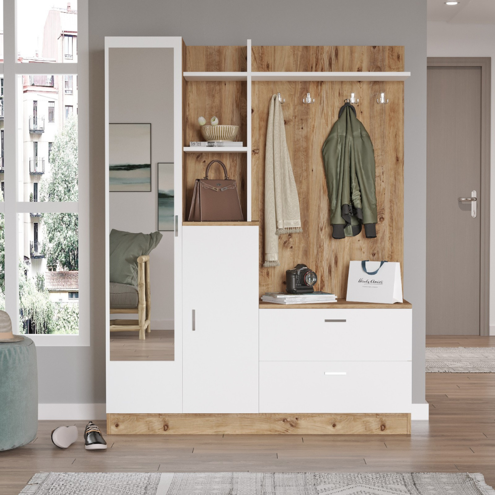 concept-usine-anka-meuble-entr-e-bois-blanc-avec-miroir image 2