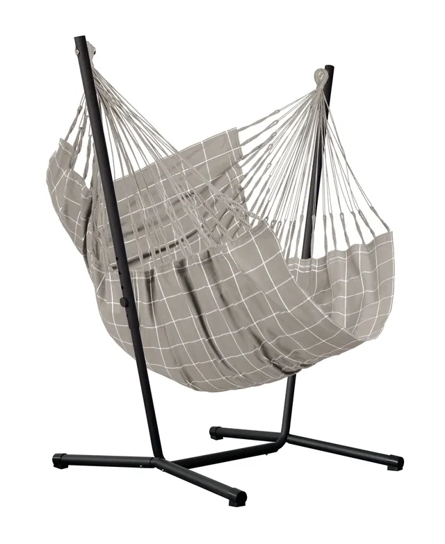 la-siesta-fiji-fauteuil-suspendu-almond-basic-outdoor-acier image 1