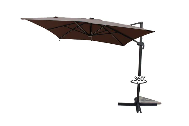 concept-usine-calvia-parasol-d-port-led-gris-alu image 1