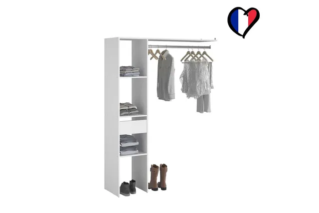 concept-usine-elys-e-dressing-blanc-138-cm-tiroir image 1