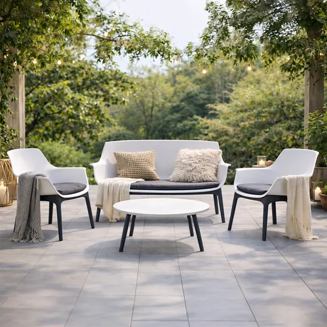 concept-usine-izmir-salon-de-jardin-4-places-blanc image 1