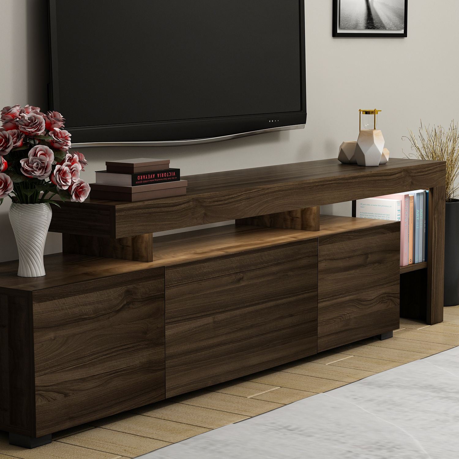 concept-usine-beliz-meuble-tv-effet-bois-marron-avec-led image 5