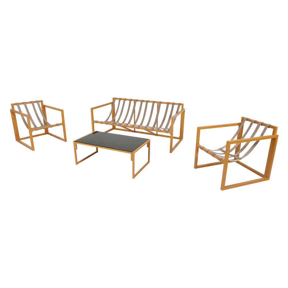 concept-usine-rabat-5-salon-jardin-5-places-acier-beige image 6