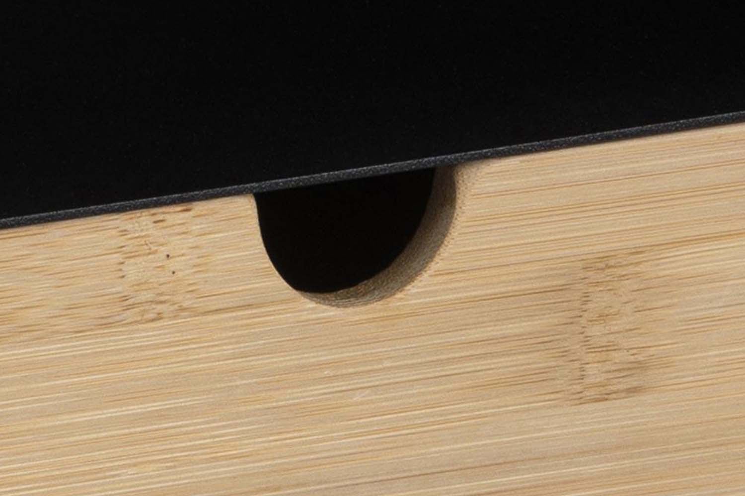 concept-usine-aloft-table-de-chevet-suspendue-bois-noir-tiroir image 4