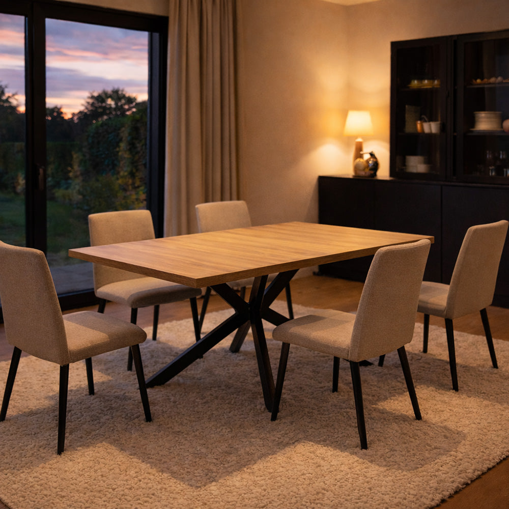 concept-usine-hinga-table-salle-manger-extensible-bois-8-places image 1