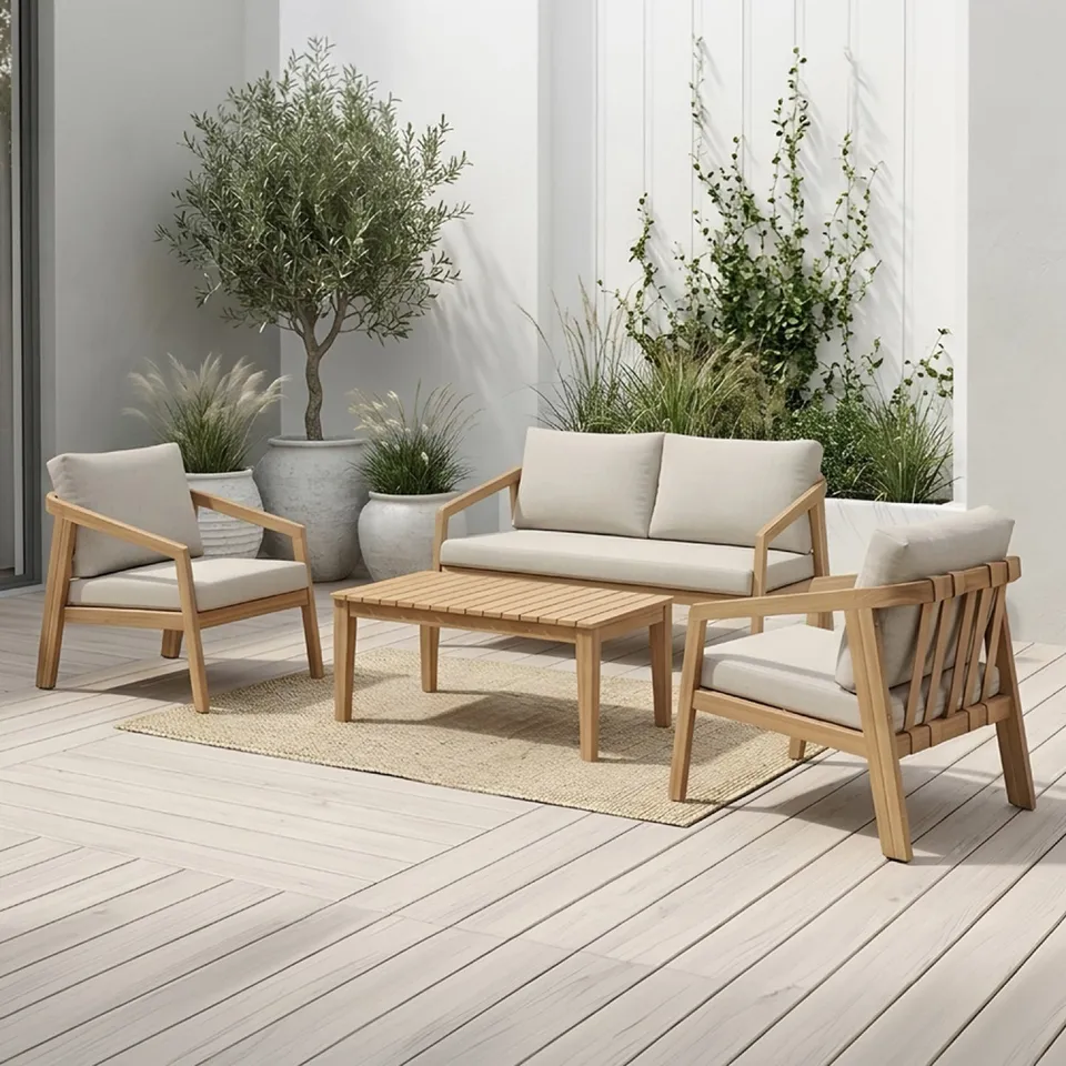 concept-usine-sapa-4-salon-de-jardin-bois-acacia-4-places image 1