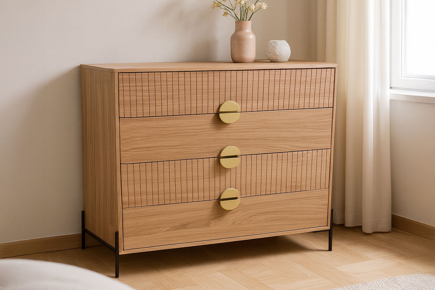concept-usine-vallo-commode-bois-80-cm-4-tiroirs image 3