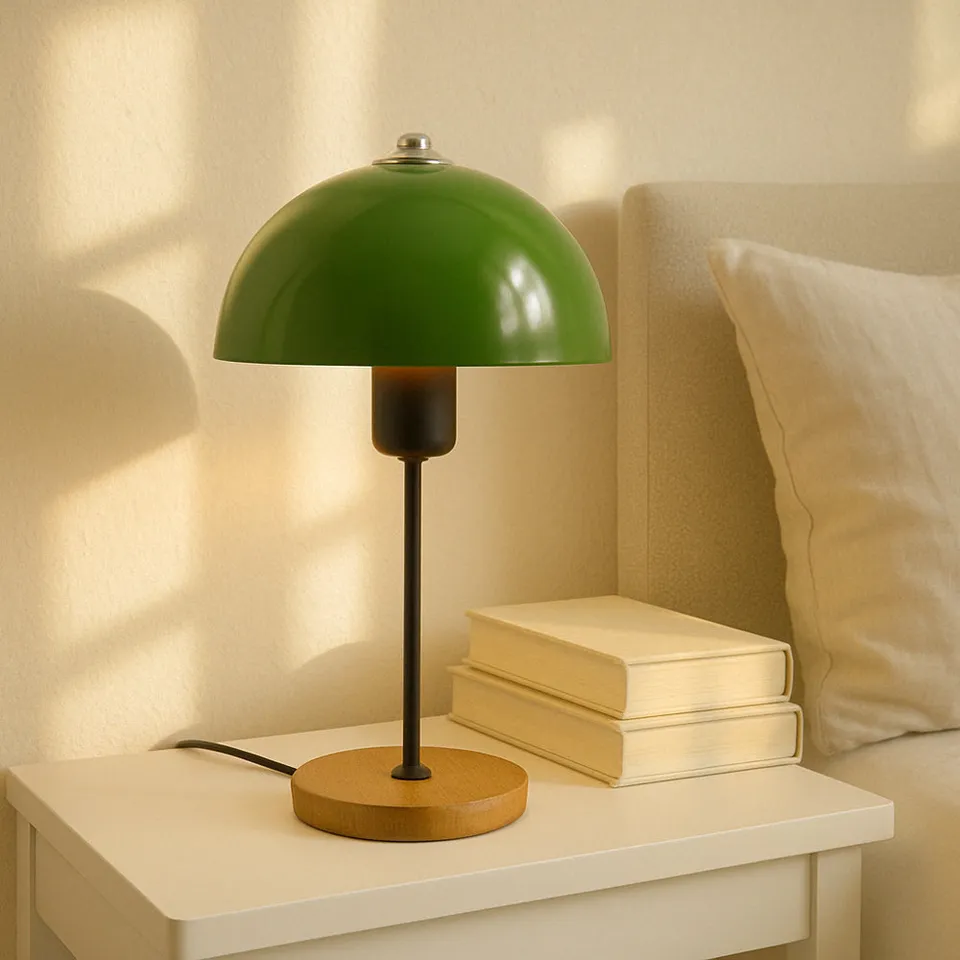concept-usine-agnes-lampe-de-table-champignon-verte image 1