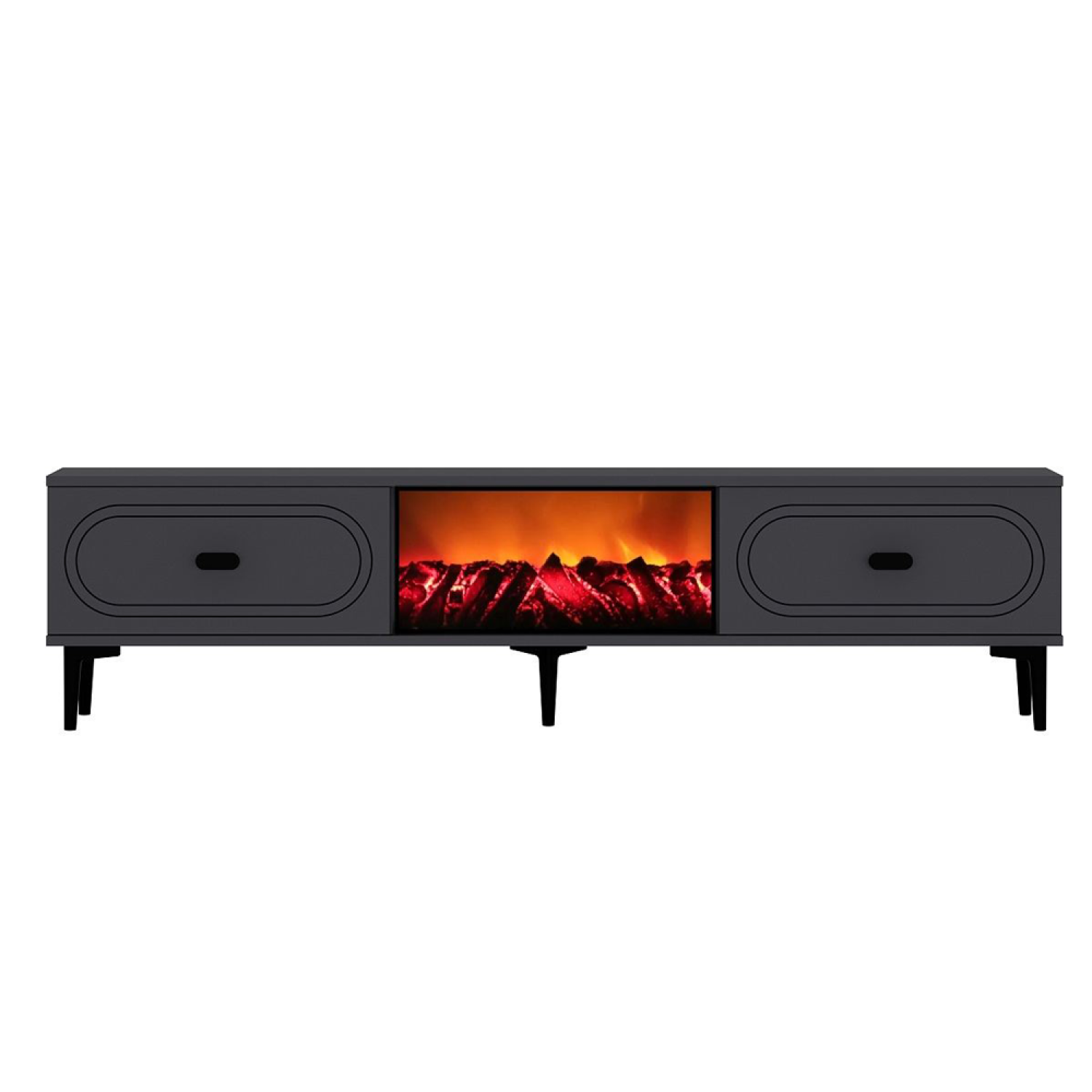 concept-usine-fyra-meuble-tv-150-cm-anthracite-chemin-e-led image 3