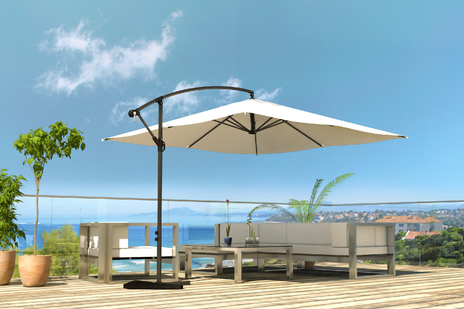 concept-usine-solenzara-parasol-d-port-gris-3x3-m-inclinable image 6