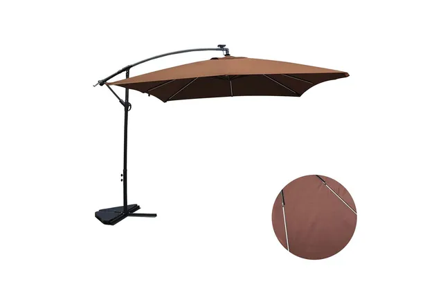 concept-usine-solenzara-neon-parasol-d-port-led-gris-3x3-m image 1