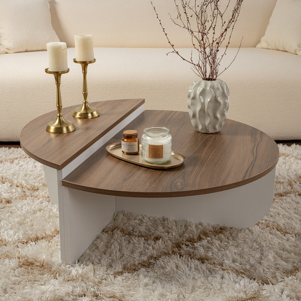 concept-usine-xyn-table-basse-ronde-blanche-modulable image 2