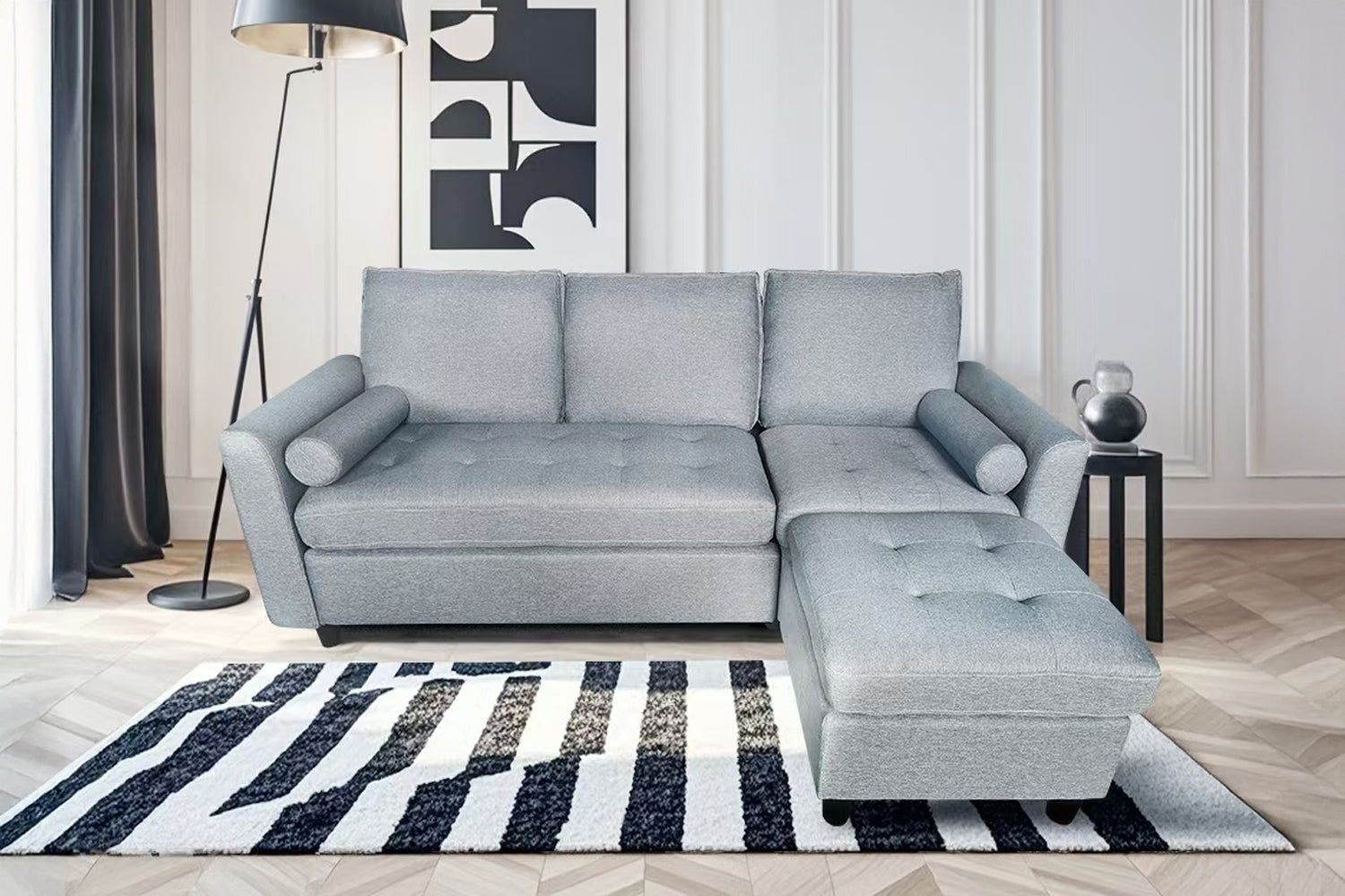 concept-usine-coventry-canap-3-places-gris-fonc-avec-pouf image 7