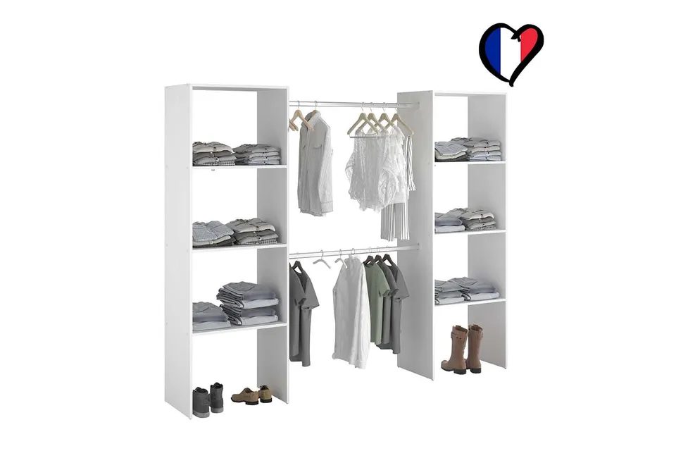 concept-usine-elysee-dressing-chambre-blanc-220-cm-penderie image 1