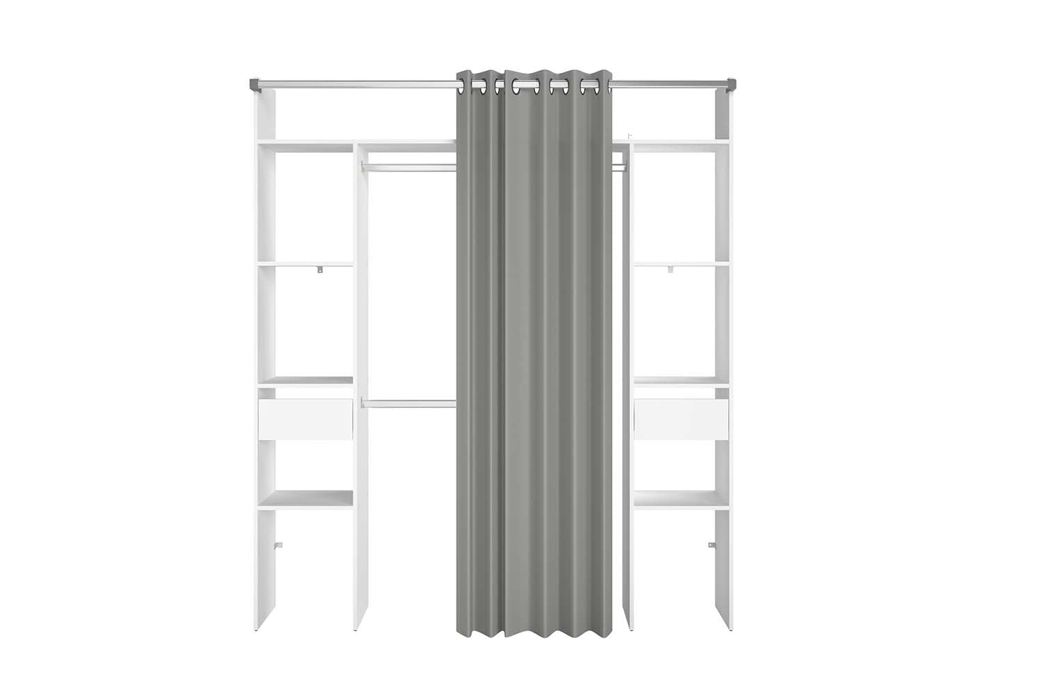 concept-usine-elysee-dressing-blanc-bois-rideau-178-cm image 3