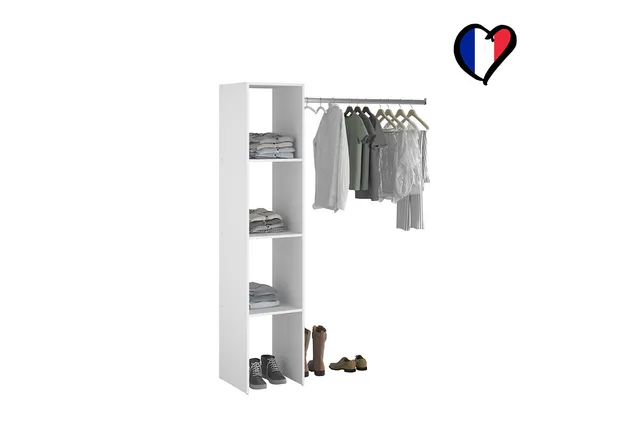 concept-usine-elysee-dressing-blanc-bois-138-cm image 1