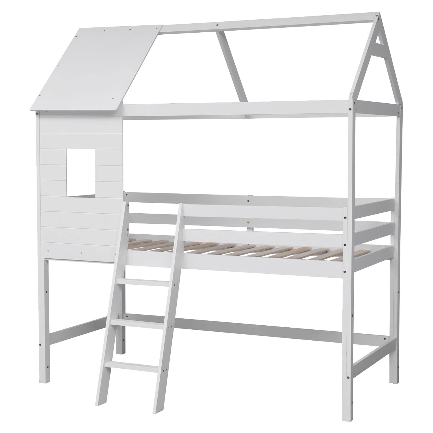 happy-garden-margot-lit-cabane-mezzanine-190x90-blanc image 1