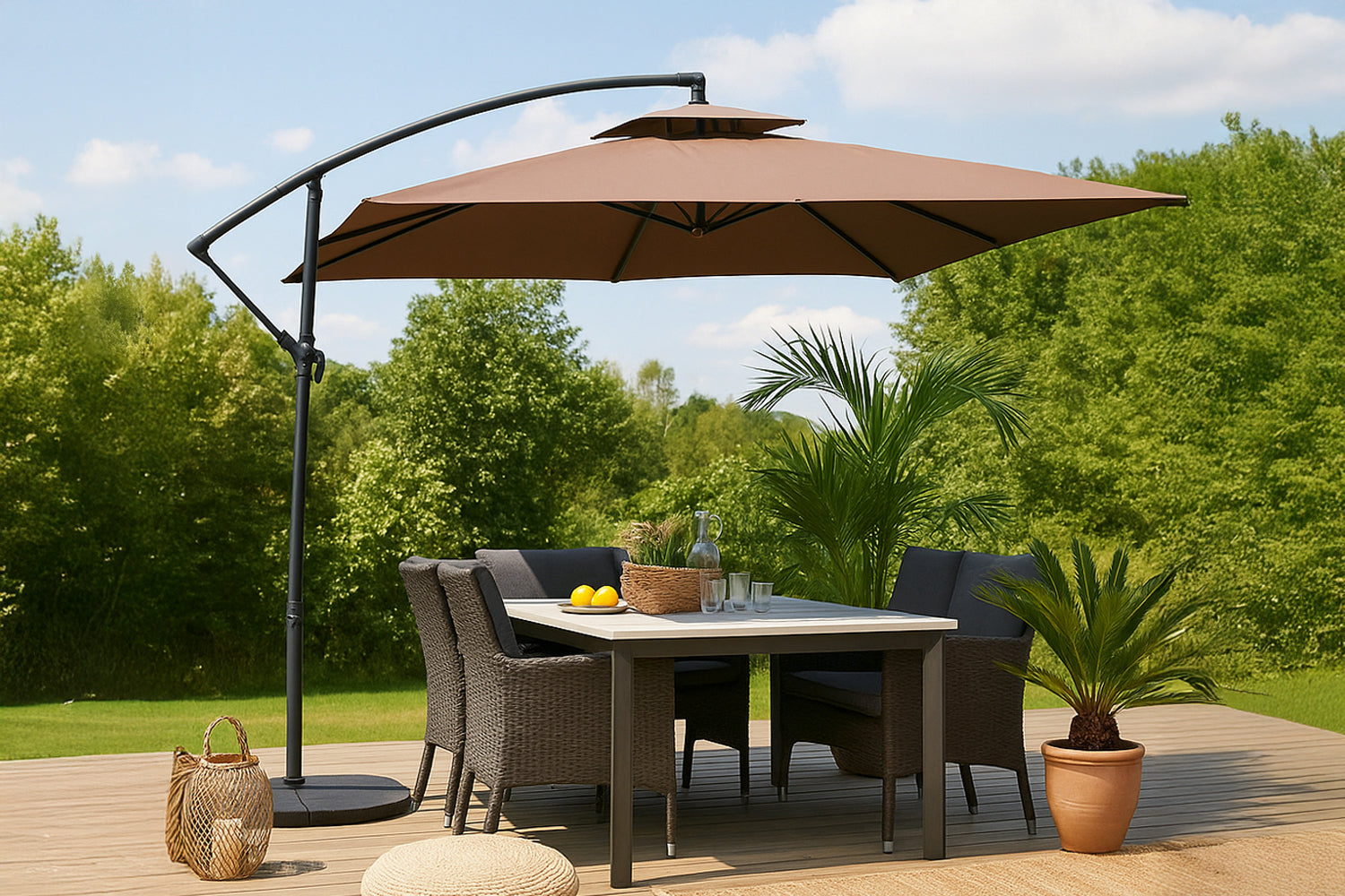 concept-usine-capri-parasol-d-port-3x3-m-gris-inclinable image 8