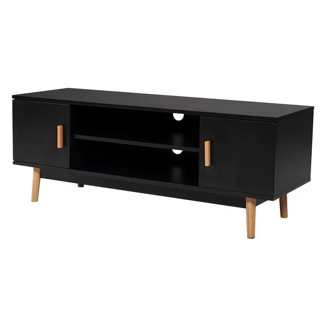 happy-garden-sicilia-meuble-tv-joey-noir-120-cm image 1