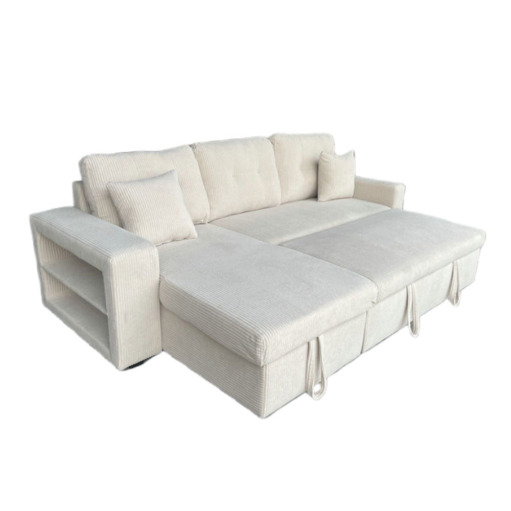 concept-usine-glasgow-canap-d-angle-convertible-velours-beige-4-places image 7