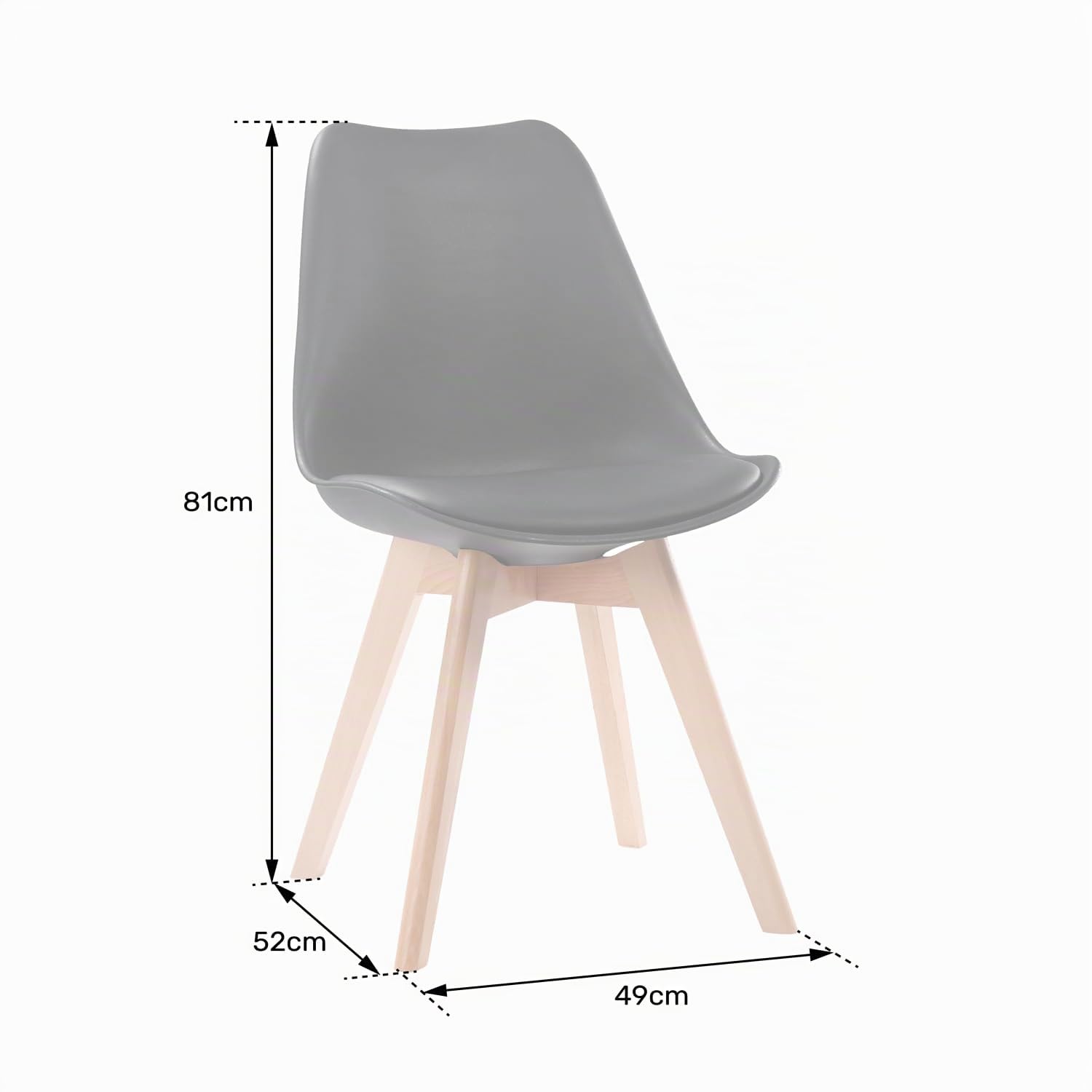 happy-garden-bari-nora-chaises-scandinaves-rouges-lot-de-4 image 3