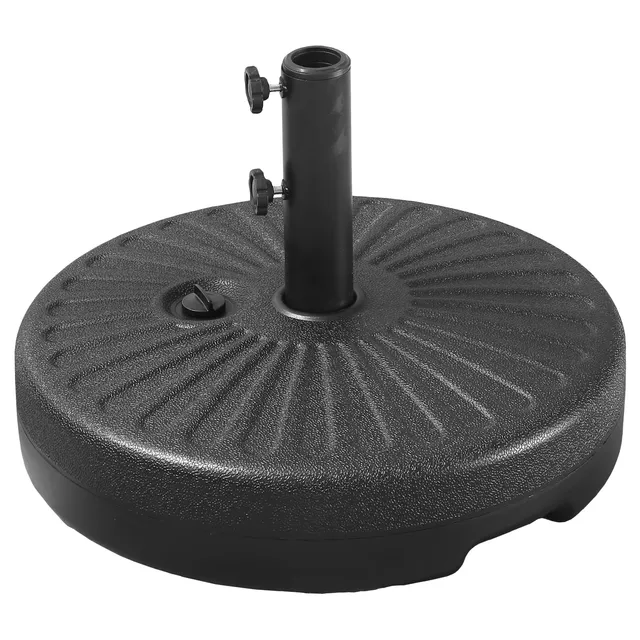 happy-garden-ibiza-brest-pied-parasol-droit-noir-eau-sable image 1