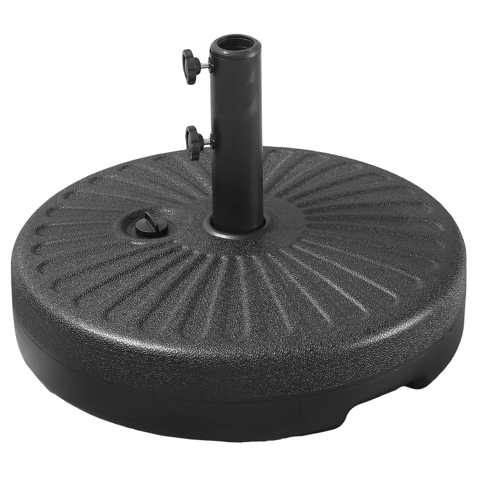 happy-garden-ibiza-brest-pied-parasol-droit-noir-eau-sable image 1