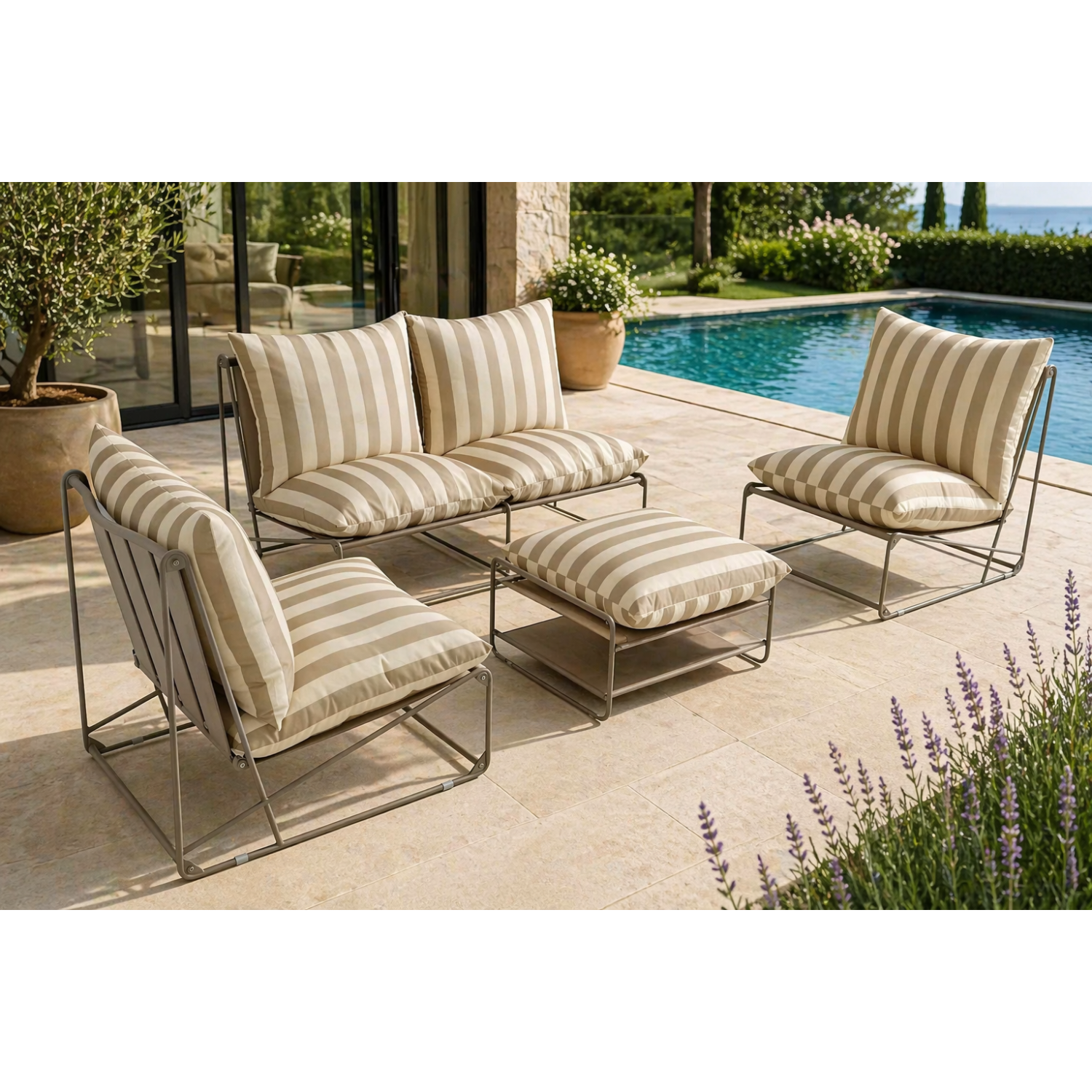 concept-usine-andria-salon-de-jardin-4-places-taupe image 4