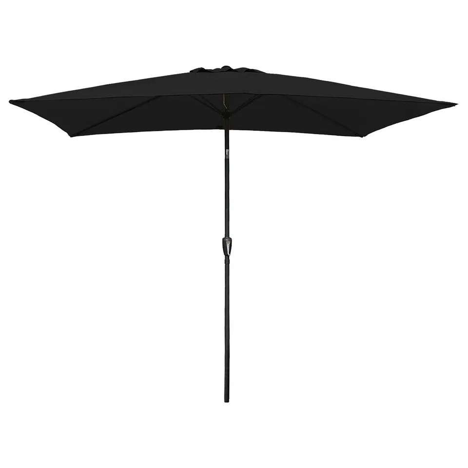 happy-garden-hapuna-parasol-droit-rectangulaire-2x3-m-noir-manivelle image 1