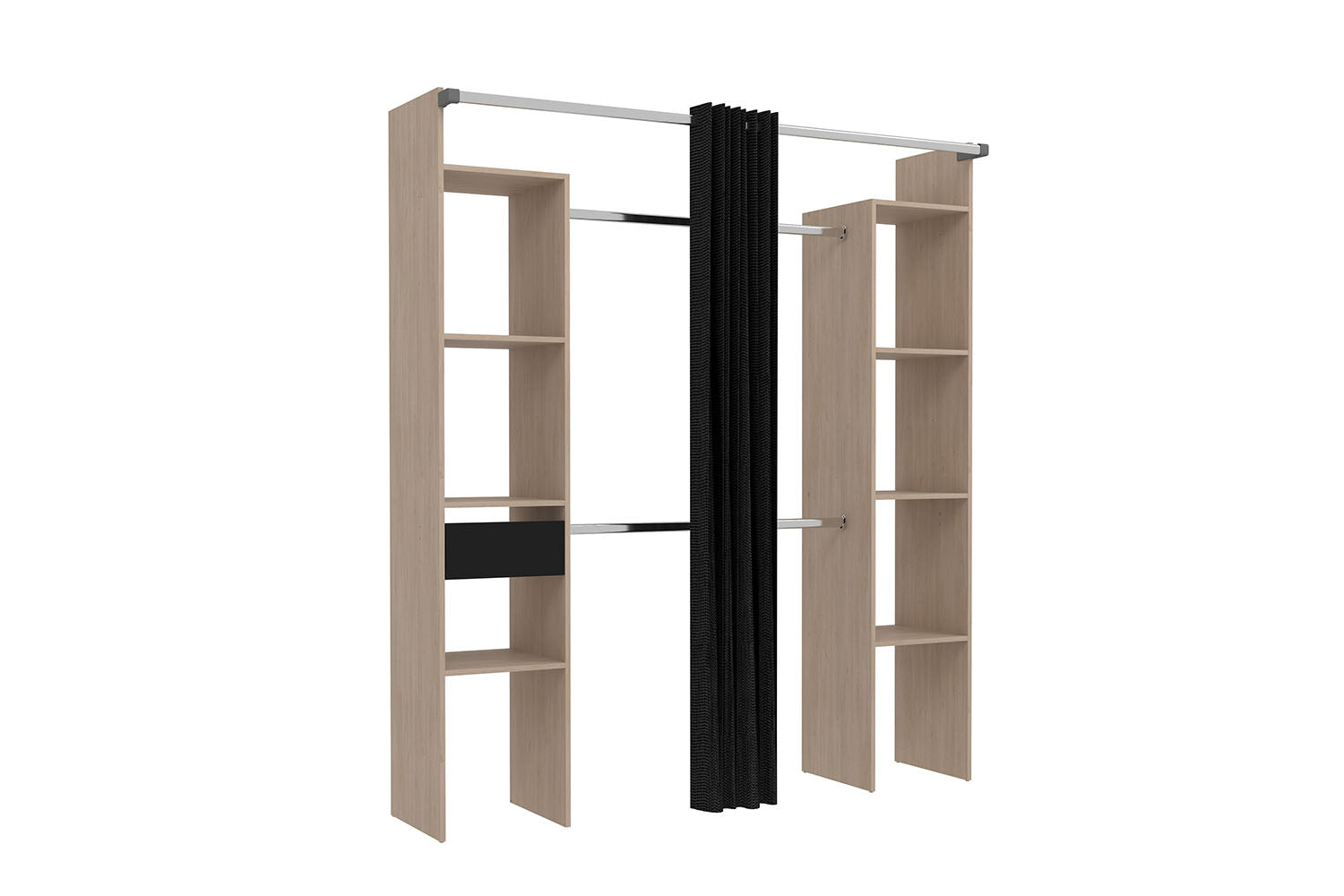concept-usine-elys-e-dressing-blanc-avec-rideau-et-tiroir image 4