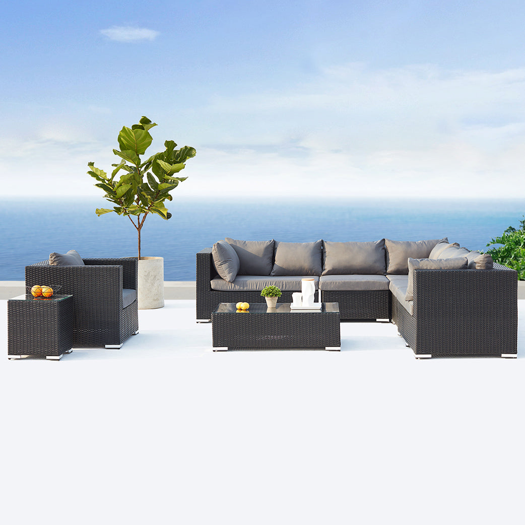 concept-usine-salento-salon-jardin-modulable-noir-blanc-8-places image 5