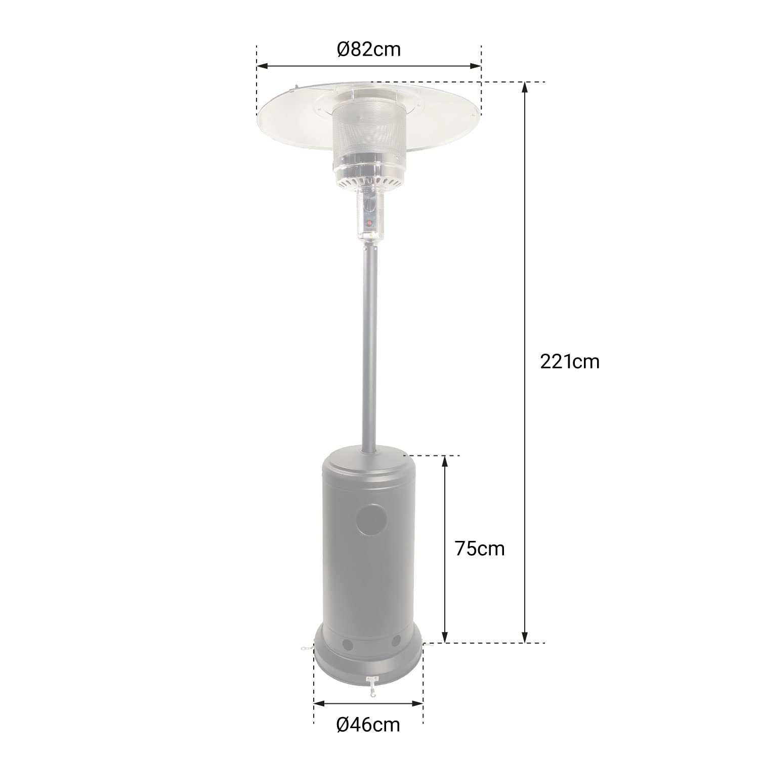 happy-garden-goa-oslo-parasol-chauffant-gaz-noir-12kw image 4