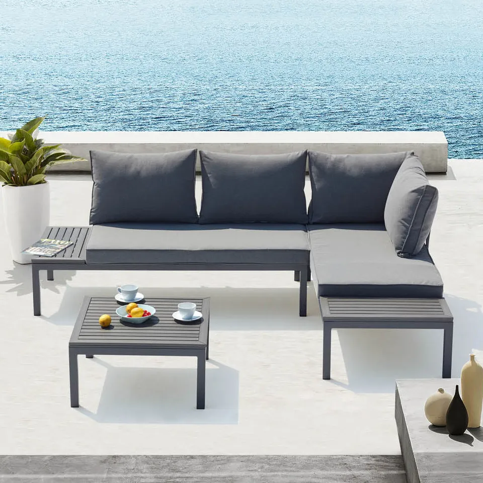 concept-usine-lolea-salon-de-jardin-4-places-aluminium-gris image 1