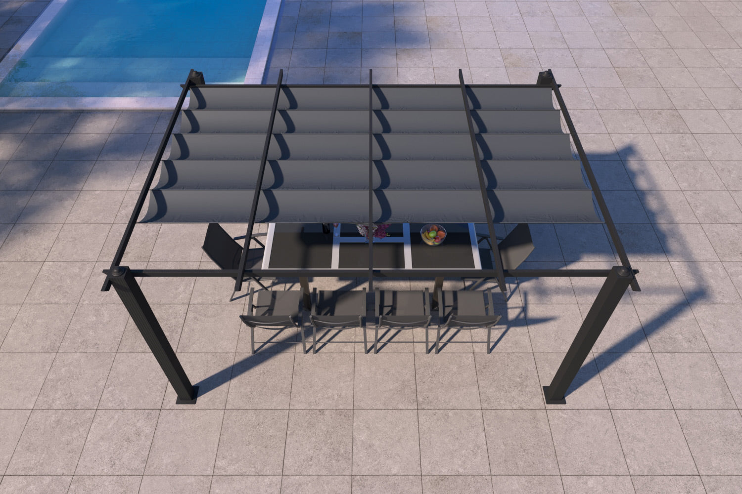 concept-usine-nila-pergola-aluminium-beige-405x298-cm image 2